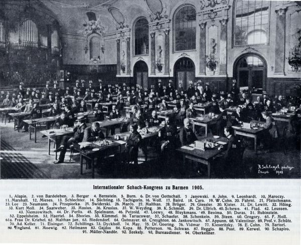 Barmen Stadthalle Schachkongress 1905