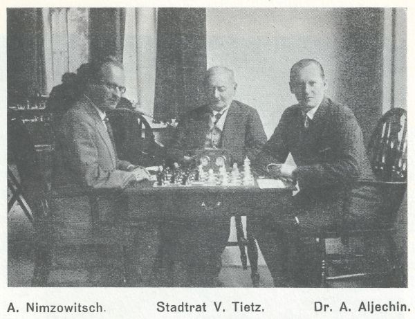 A. Nimzowitsch, V. Tietz, A. Aljechin